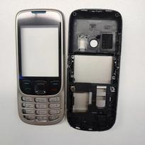 Nokia 6303C 6303i 6303 pilnas korpusas, dangtelis, dėklas, remonto dalys, angliškas klaviatūros dangtelis sidabras