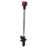 DC12-24V 18in Boat Navigation Light Red and Green Bi Colors Bow Light with Detachable Plug in Base 304 stainless steel+PC
