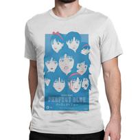 Vintage Anime Retro 90s Sexy T-Shirts Men Women Perfect Blue Vintage Cotton Tee Shirt Crew Neck Short Sleeve T Shirt  Tops S