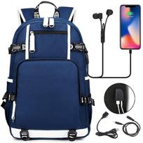 Anime Manga Cartoon Print USB Charging Student Backpack Teenagers Unisex Casual Large Capacity Daypack Simple Edition 44X35X16