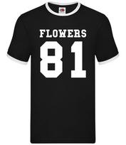 Flowers 81 - Mens Ringer - Singer Song Love Fan Human Concert Spaceman XXXL