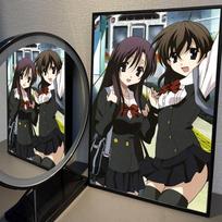 Anime S-School Days Katsura Kotonoha Vintage Posters Sticky Retro Kraft Paper Sticker DIY Room Bar Cafe Kawaii Room Decor (as the picture,10x15cm No Frame)