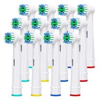 MAYCREATE®Replacement Toothbrush Heads Precision Clean Brush Heads Replacement Refills for Braun Oral-B Electric Rechargeable Toothbrushes, Pack of