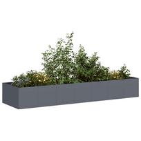 Doniczka Antracyt 280X80X40 Cm Stal