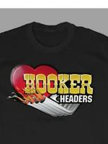 New Hooker Headers (T-1) Black T-SHIRT 100% COTTON See Pics L