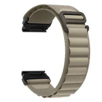Nailono greito prigludimo dirželis, skirtas Garmin Fenix ​​7X 7 Pro Fenix ​​6X 6 5X 5Plus 22mm 26mm Tactix 7 Forerunner 965 955 Enduro 2 Loop Band 22mm gelsvai ruda