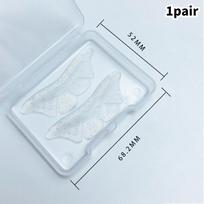 1 Poros Butterfly Silikoniniai blakstienų įklotai Lipnios blakstienų lazdelės Shield Lifting 3D blakstienų rietimo aplikatoriaus įrankiai balta