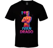 I Heart Love Ivan Drago Rocky Iv 80s Movie Villain Fan T Shirt M