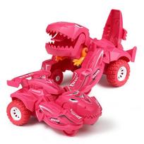 Transformuojantis dinozauras Automobilio deformacija Automobilių žaislai Inercinis slydimas Dino automobilis Automatinė transformacija Žaislas berniukai Nuostabios dovanos Vaikų žaislas raudona