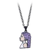 K-Pop Demon Hunters Necklace, Rumi Jino Dreapy Tiger Pendant, KPop Anime Cartoon Character Jewelry, Unisex Gift for Fans