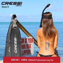 Cressi Gara Modular Professional Long Fins XS 38-39 juoda