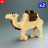 2pcs MOC Bricks Animal Camel Desert Prince Adventure Film City Blocks Educational Playthings Children's Presents