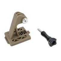 Helmet Mount Adapter For Action Cameras Secure Stable Mounting Durability Design Quick Setups Enhances Viewing Angles