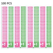 100pcs Dry-Wet Wipes Screen Protectors Accessories Alcohol for Pad Mobile Phone Watch Screen Cleaning Cloth, Size: 3 x 4cm / Piece pink