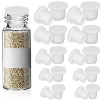25 Pcs Silicone Seal Salt Shaker Stopper Reusable Replacement Plugs Pepper Spice Seasoning Bottle Corks Caps Covers Bottom Tools