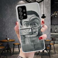 Salvador Dali Art Soft Phone Case For Samsung Galaxy A13 A14 A15 A16 A17 A53 A54 A55 A56 A57 A33 A34 A35 A36 A37 A23 A24 A25 A26 Samsung A35 gray