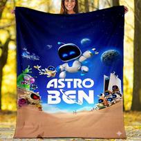 Astro Ben Fleece Blanket, Space Adventure Throw 80cm x 120cm