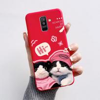 Case For Samsung A6 2018 Cover A 6 A600F Cartoon Cat Fox Soft Silicone TPU Phone Case For Samsung Galaxy A6 Plus 2018 A605F Case Samsung A6 2018