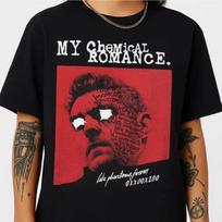 My Chemical Romance Medvilniniai Marškinėliai Emo Punk Grupės Gerbėjo Marškinėliai MCR Kaip Fantoms Forever Vintažiniai Marškinėliai L red