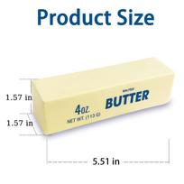 Butter Bar Shaped Squishy Toy, Slow Rebound Stress Relief Squeeze Toy, Soft Anxiety Relief Sensory Toy, Fun Novelty Gift one size