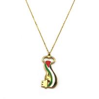 Arabic Palestine Map Flag Key Hand Necklace for Women Men Stainless Steel Enamal Gold Color Chain Jewelry Accessories collar 45cm