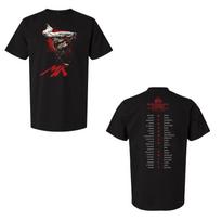 Descendants Zombies Worlds Collide Tour 2026 T-Shirt Mekonnen Knife Cast Tee. XL