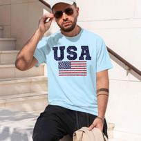 2026 New Model Summer Unisexs Loose D Casual Usa Flag Print Sports Fitness Comfortable And Breathable Sleeveless Vest Tshirt S