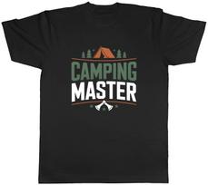 Camping Master Camp Site Tent Outdoors Mens T-Shirt Tee Gift Top L