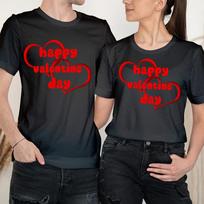 Happy Valentine's Day Cute Hearts Love Goals Couple Matching T-Shirts #VD XXL