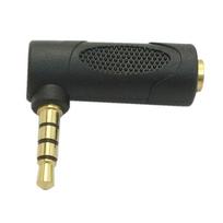 Angle 90 Degree Headphone Jack Converter 3.5mm Adapter Audio Stereo Adapter Jack Mic Converter