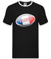 French Flag Rugby Ball - Mens Ringer - France Player Ball 6 Union XL