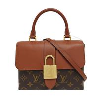[Pre-Owned] Locky BB Monogram Print LV Padlock Detachable Adjustable Shoulder Strap Coated Canvas Leather Lock Head Bag Shoulder B - Very Good #W95QBK ONE SIZE