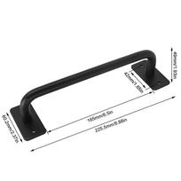 Easy Install Barn Door Pull Handle Carbon Steel Gate Door Pull Handle Sliding Door Handle  Shed