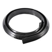 Rubber Wheel Arch Flares Black Rear Wing Carbon Texture Auto Spoiler  Rear Styling Fix