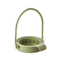 Collapsible Sink Drain Basket Retractable Food Residue Filter Basket  Kitchen Supplies žalia