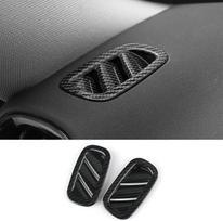 Carbon Fiber Texture A Pillar Air Vent Trim for Mini F60 Interior Panel 2pcs Carbon Fiber (Black)
