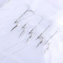 5pcs Hot Carbon Steel Sharp Treble Bait Durable Head  Luminous Fishing Hook Fishing Tackle