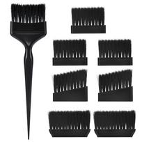 1Set Professional 8pcs Replaceable Brush Head Kit Durable Hairdressing Tinting Coloring Tools  Home