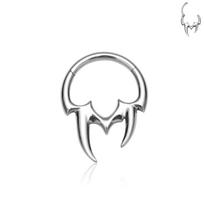 Titanium Gold Plated Gothic Helix Nose Ring Body Jewelry 1.2*8mm