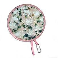 Round Folding Fan Japanese Style Portable Fan Hand Fan Collapsible Fan  Lawn Parties