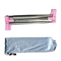 Adjustable Angle Folding Clothes Rack Stainless Steel Laundry Drying Rack  Outdoor Use