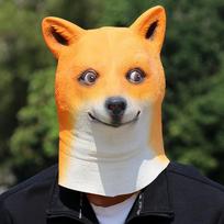 Halloween Shiba Inu gyvūnų latekso kaukė Option1