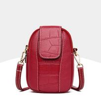 PU Oda Moterų Crossbody Messenger Krepšiai Moteriška rankinė Atvartas Vintažinis Mažas Pečių krepšys Telefono piniginė pink