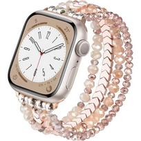 Apyrankės grandinėlės dirželis Apple Watch juostai Moteriškas 38/40/41/42/44/45/49mm Apyrankė Iwatch Series 8 7 Se 3 4 5 6 Ultra Dirželis 38mm40mm41mm rožinio aukso spalvos