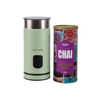CHiATO milkPLAY pieno plakiklio ir KAV America East Indian Spice chai latte mišinio rinkinys