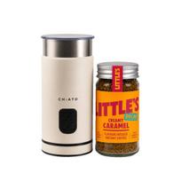 CHiATO milkPLAY pieno plakiklio ir Little’s Decaf Creamy Caramel tirpios kavos rinkinys