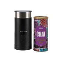 CHiATO milkPLAY pieno plakiklio ir KAV America East Indian Spice chai latte mišinio rinkinys