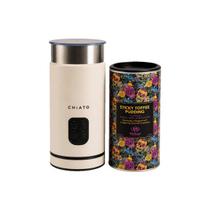 CHiATO milkPLAY pieno plakiklio ir Whittard of Chelsea Sticky Toffee Pudding karšto šokolado rinkinys