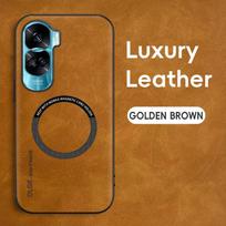 Magnetinis retro odinis minkštas dėklas Honor 90 Lite Honor90 Lite 5G belaidžio įkrovimo telefono dėklui For Honor 90 Lite