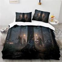 3D Printed The Last Of Us Duvet Cover Game Pillowcase Bedding Set Double Twin Full Queen King Adult Kids Bedclothes Quilt Cover 70x133cm 2pcs gray